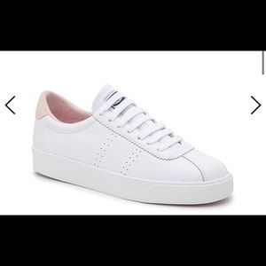 SUPERGA 2843 COMFLEAU WHITE BABY PINK - Brand New